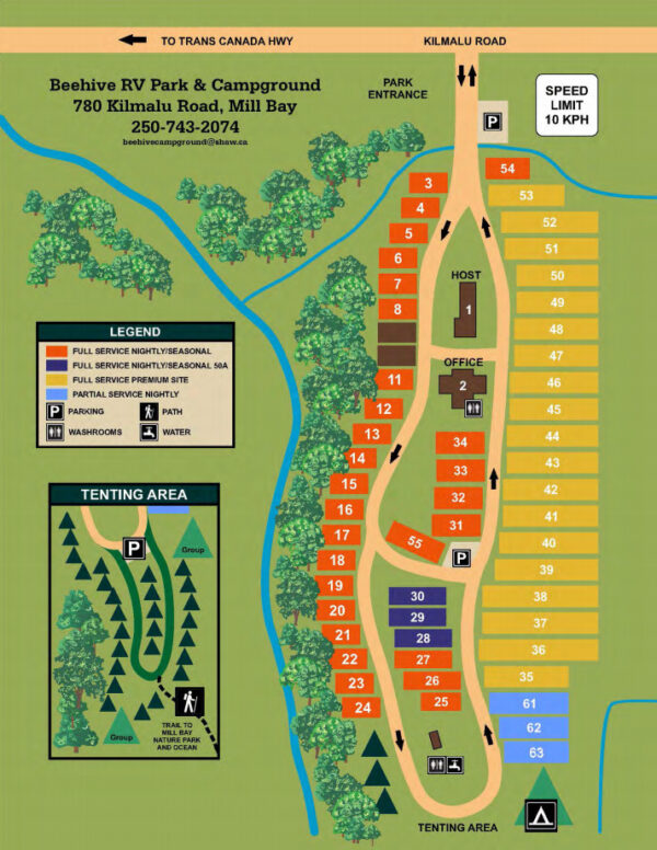 Site Map Beehive RV Park & Campground